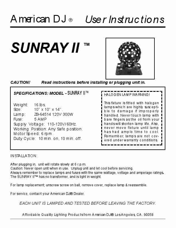 American DJ Indoor Furnishings Sunray-page_pdf